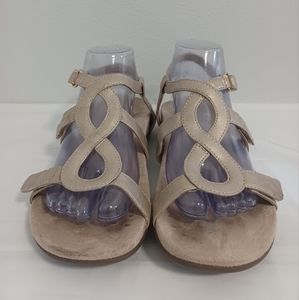 Vionic Jodie Women’s sandals comfort rose-gold adjustable straps Sz38